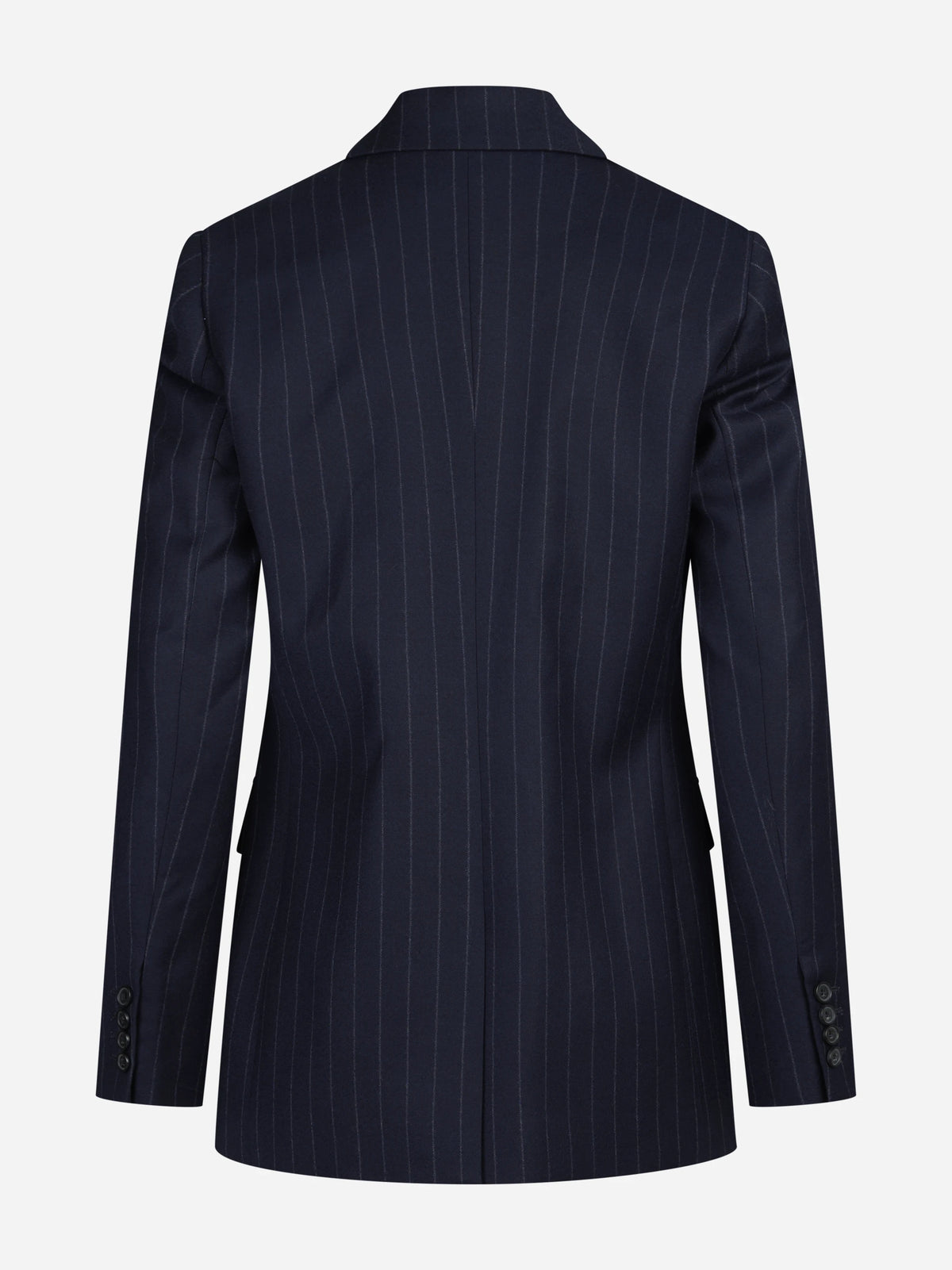 Blazer monopetto gessato blu - vista posteriore