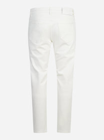 Jeans cinque tasche stretch bianchi - vista posteriore