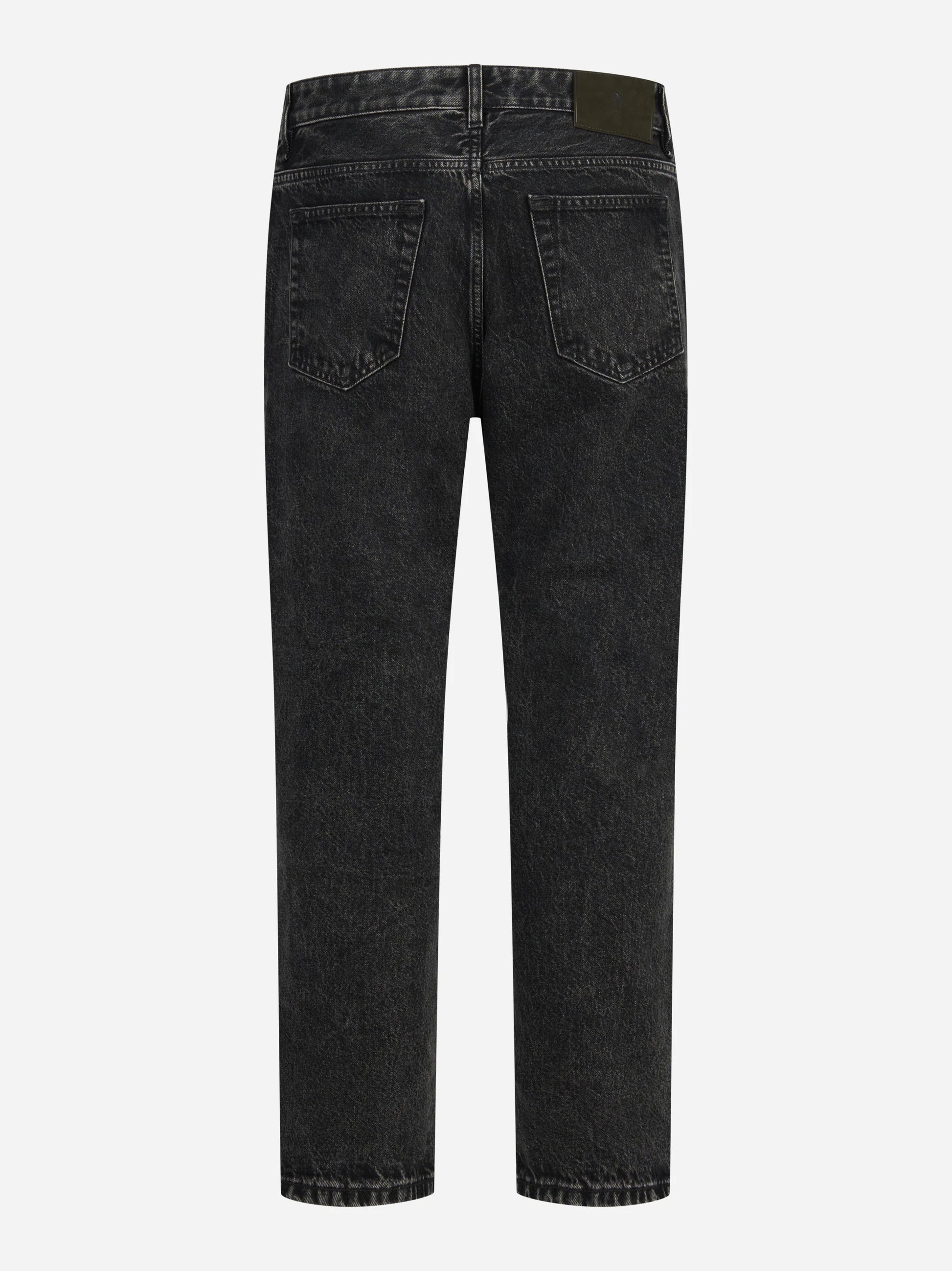 Jeans cinque tasche in denim nero - vista posteriore