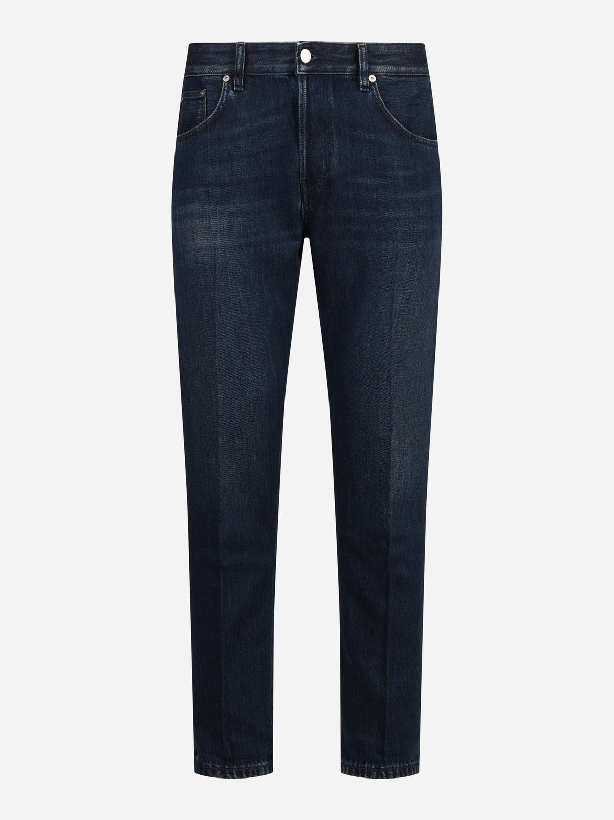 Jeans Fluid in denim di cotone e lyocell blu - vista frontale