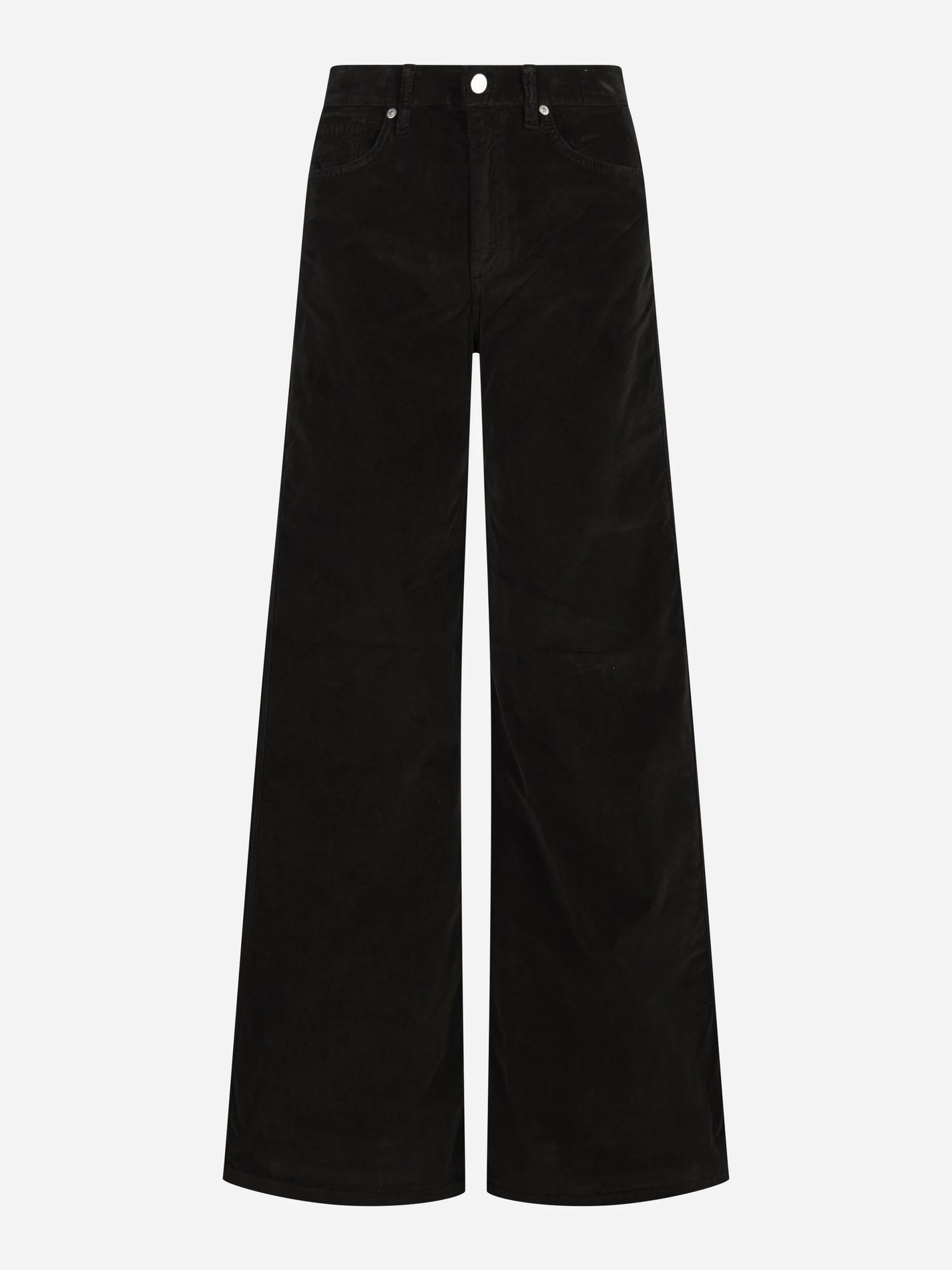 Jeans Cindy wide leg marroni - vista frontale
