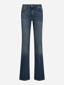 Jeans Eva flare blu - vista frontale