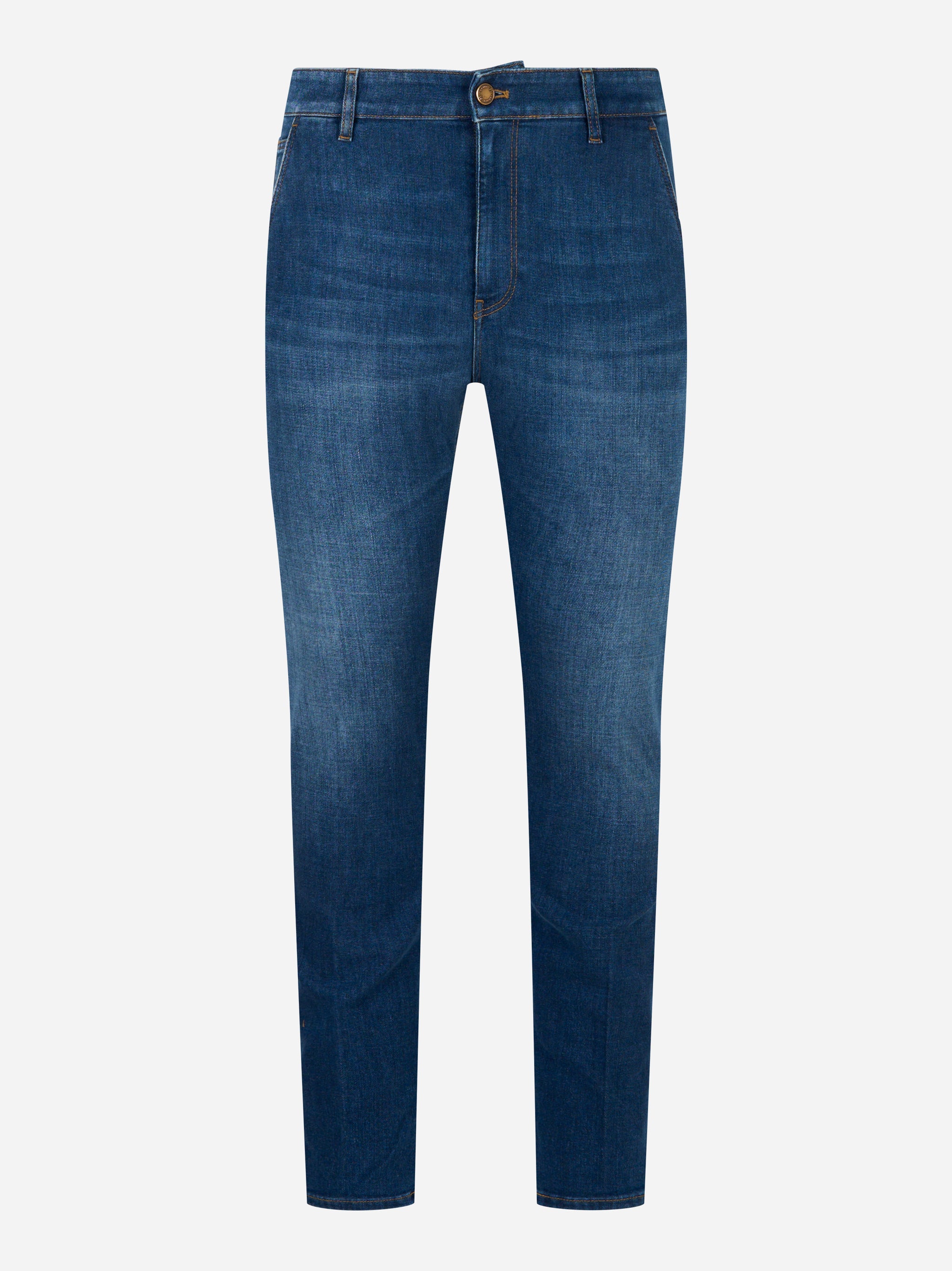 Jeans PT TORINO Indie slim fit blu, vista frontale