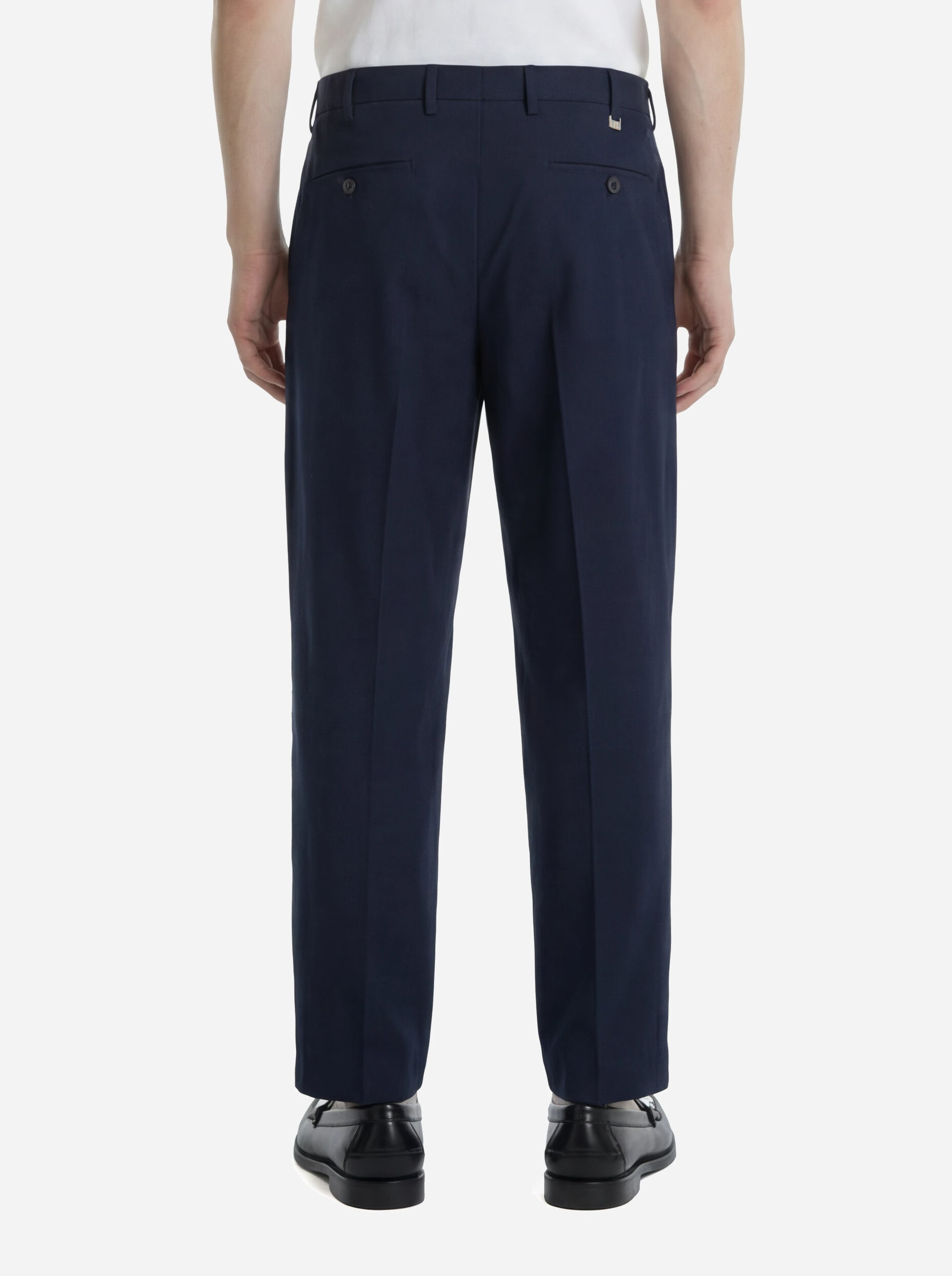 Pantalone loose fit Dandy in cotone blu