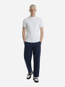 Pantalone loose fit Dandy in cotone blu