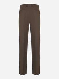 Pantalone PT TORINO Ambra in lana bi-stretch color caffè retro