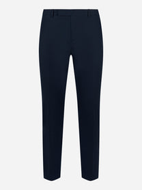 Pantalone PT Torino Diceci skinny fit in cotone stretch blu navy - fronte