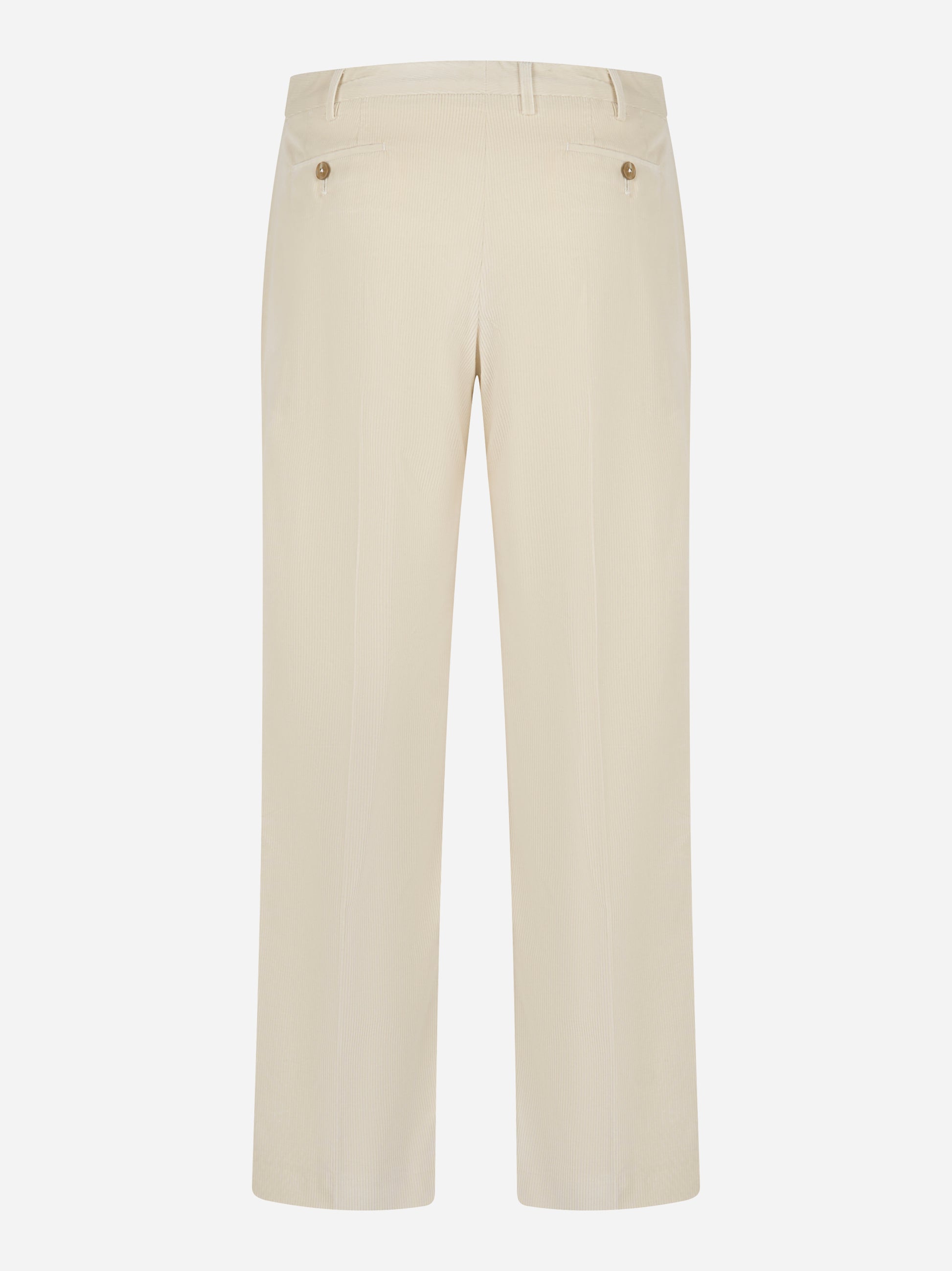 Pantalone PT Torino Emma panna in cotone stretch, retro