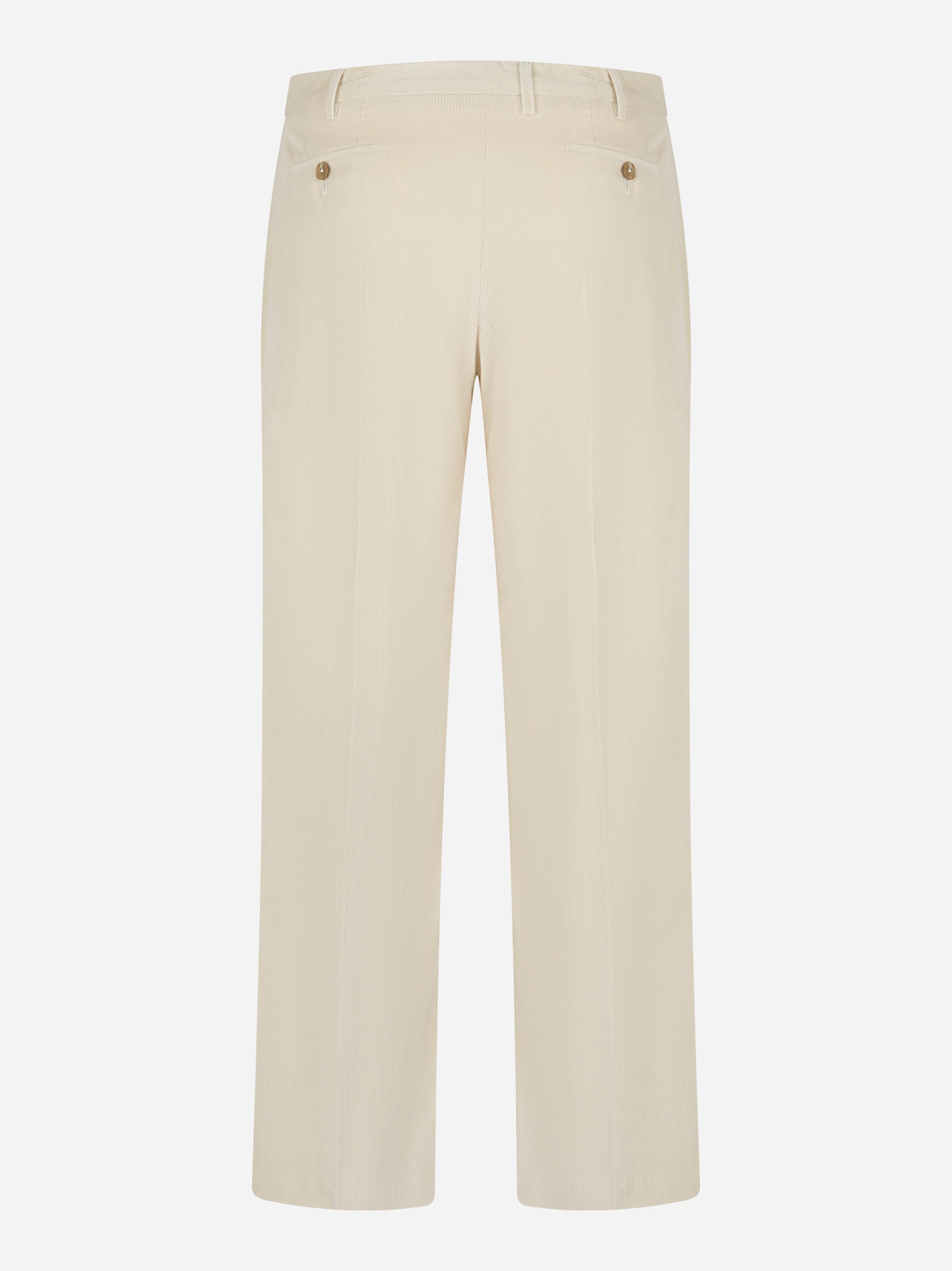 Pantalone PT Torino Emma panna in cotone stretch, retro