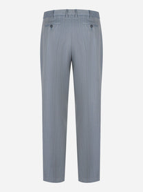 Pantalone PT TORINO Emma in fresco lana azzurro chiaro - vista posteriore