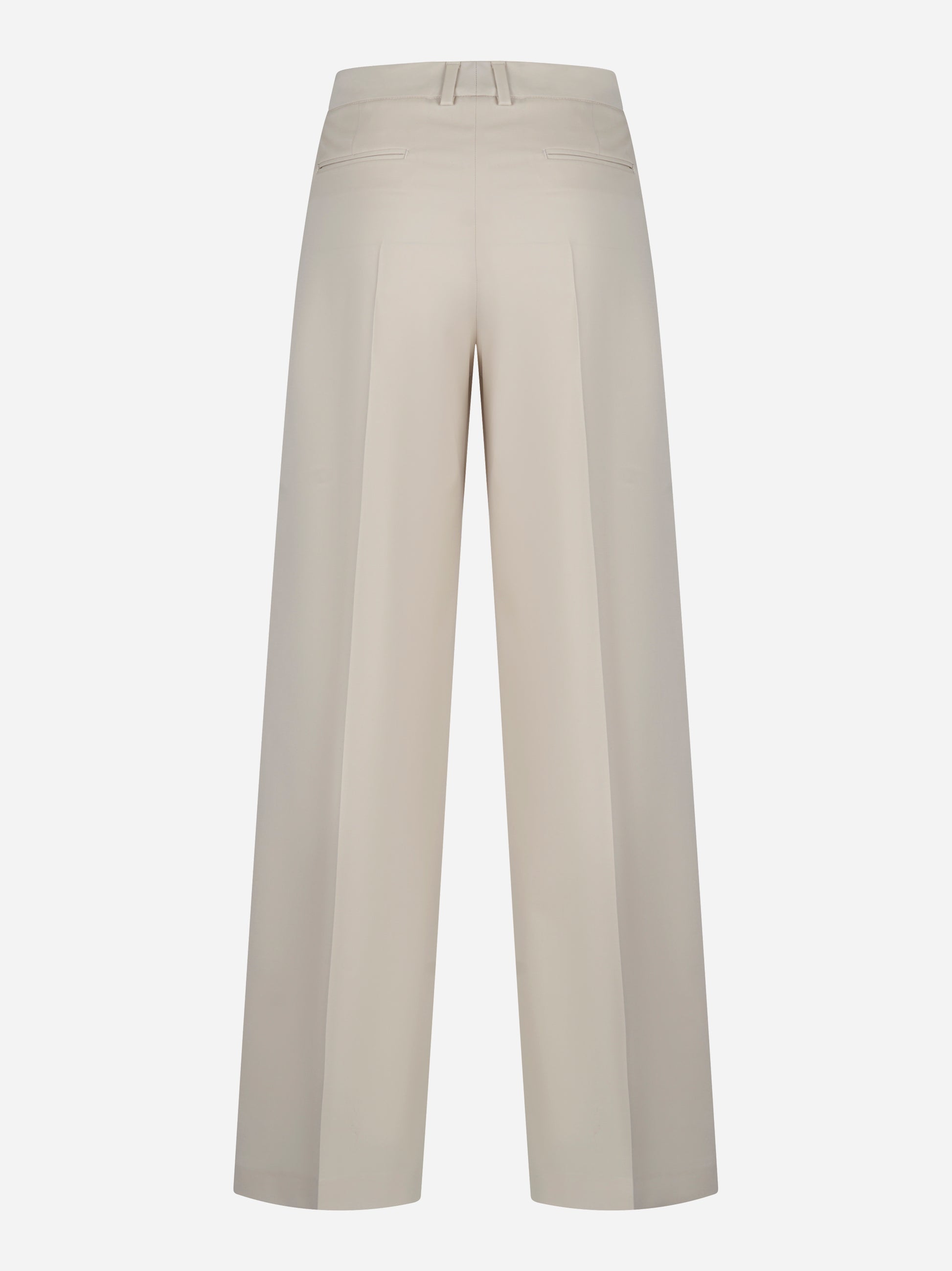 Pantalone PT TORINO Lola color sabbia in lana stretch, vista posteriore