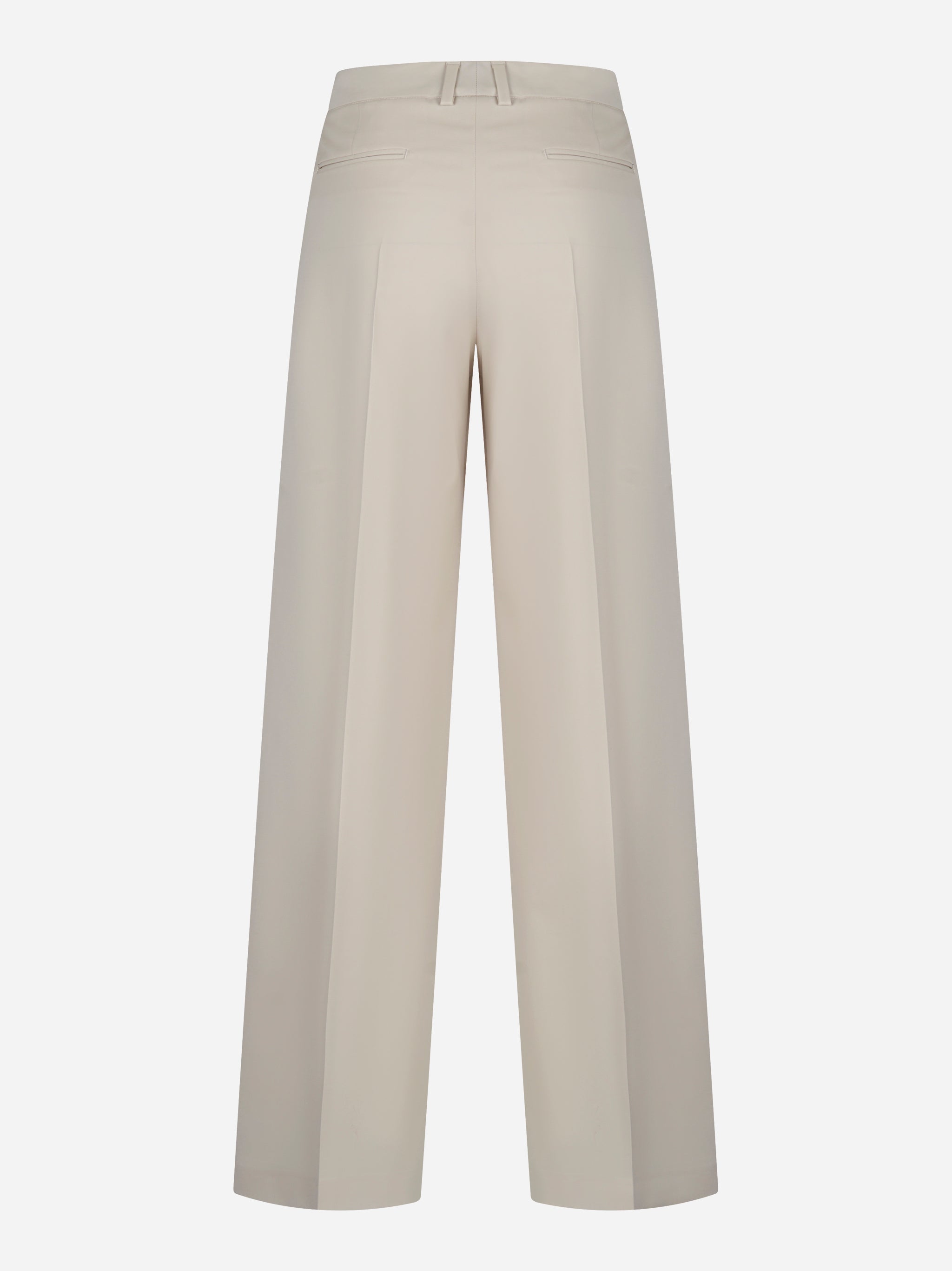 Pantalone PT TORINO Lola color sabbia in lana stretch, vista posteriore