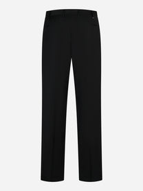 Pantalone PT Torino Quindici loose fit in lana e viscosa nero - retro
