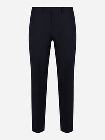 Pantalone PT TORINO Master slim fit in fresco lana blu navy - fronte