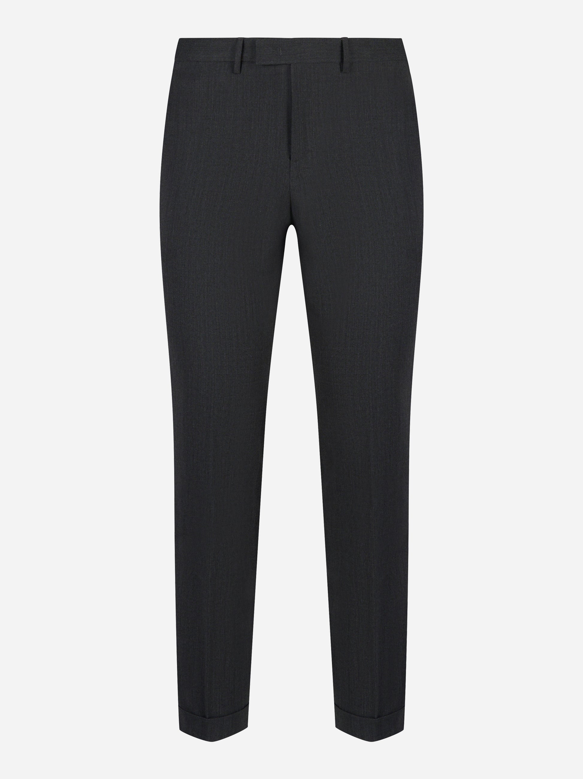 Pantalone PT TORINO Master slim fit in fresco lana nero - fronte