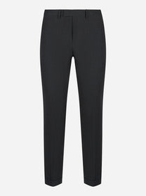 Pantalone PT TORINO Master slim fit in fresco lana nero - fronte