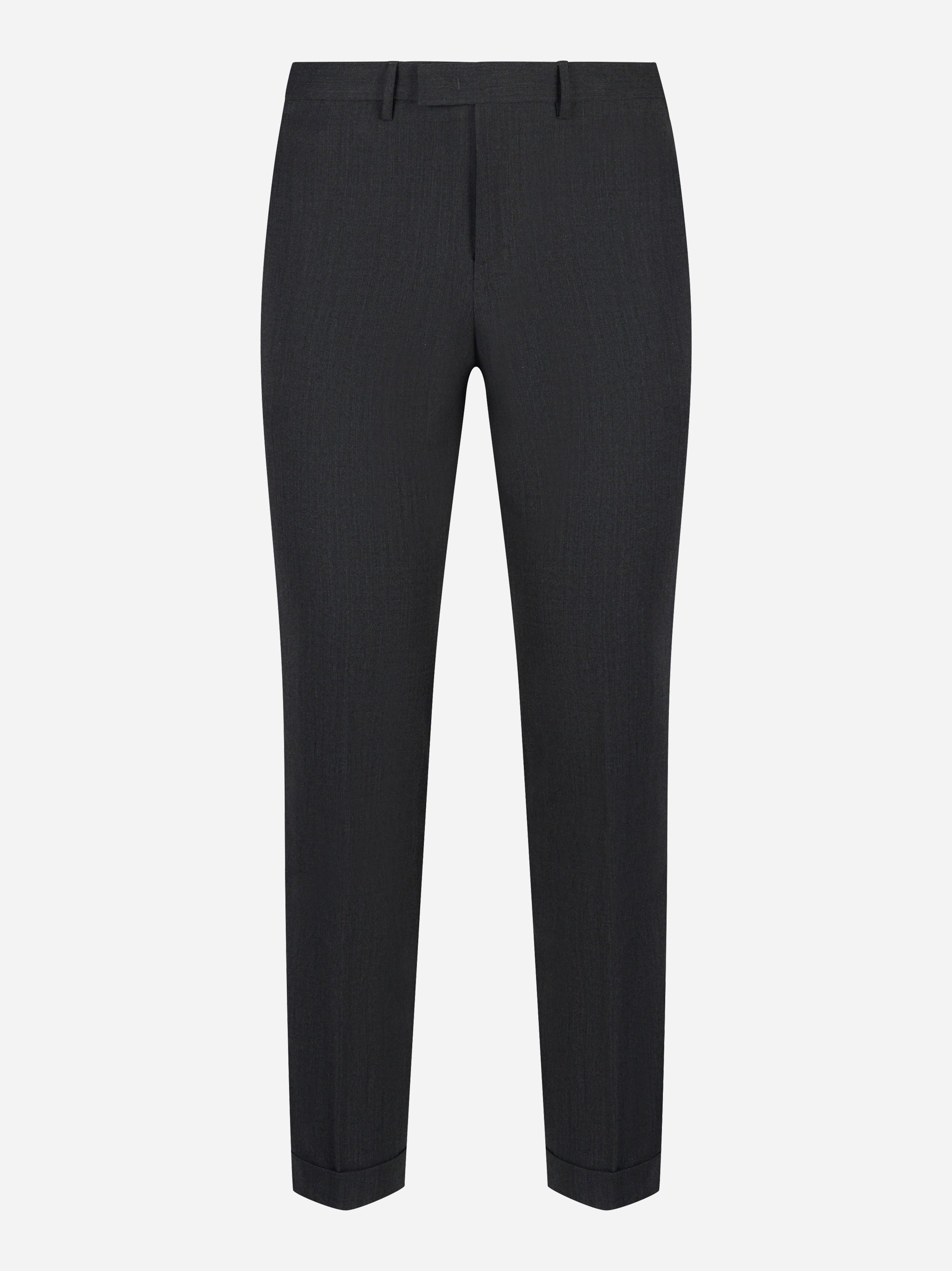 Pantalone PT TORINO Master slim fit in fresco lana nero - fronte