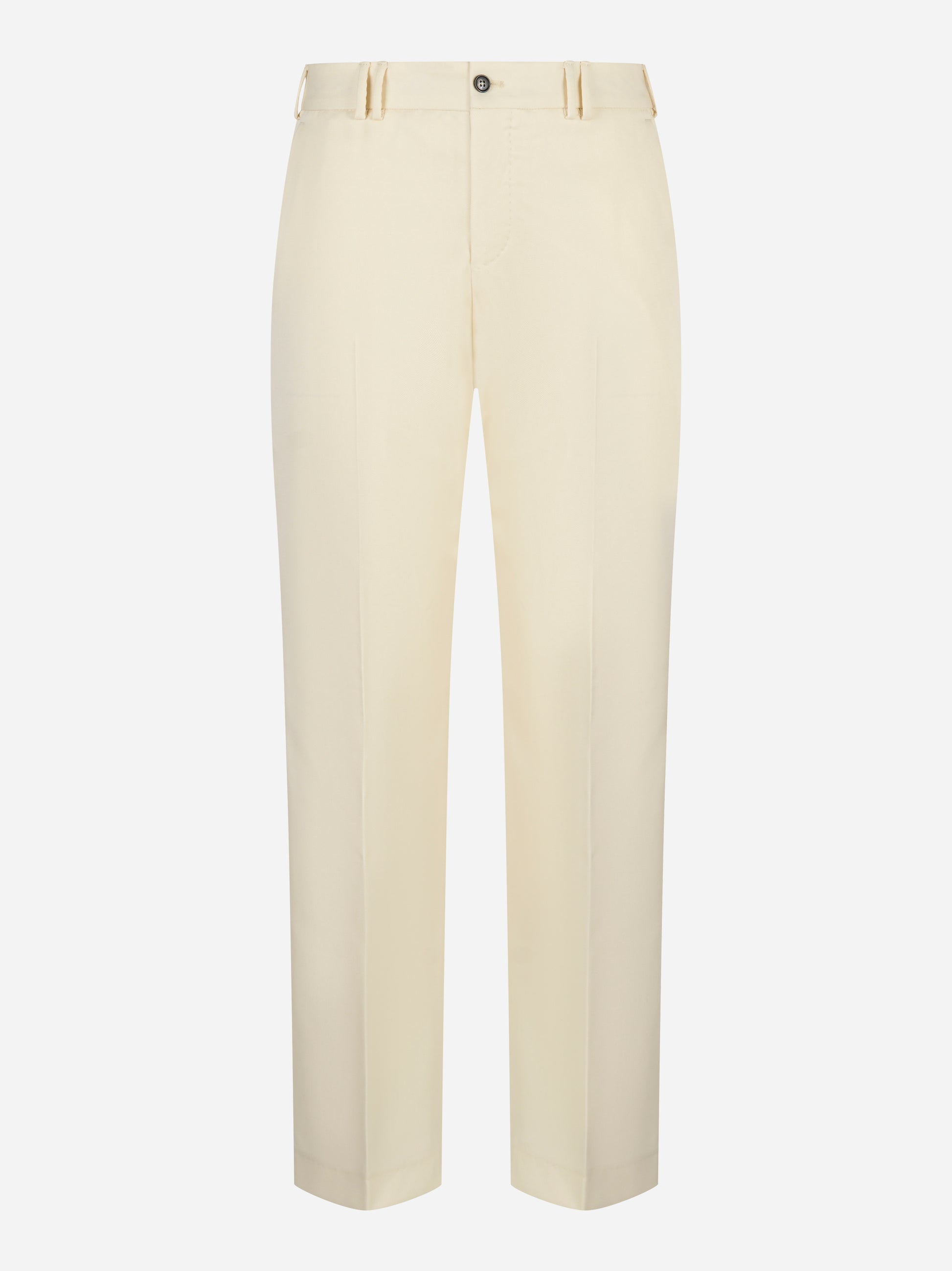 Pantalone PT TORINO Michael in tela di lana panna - fronte