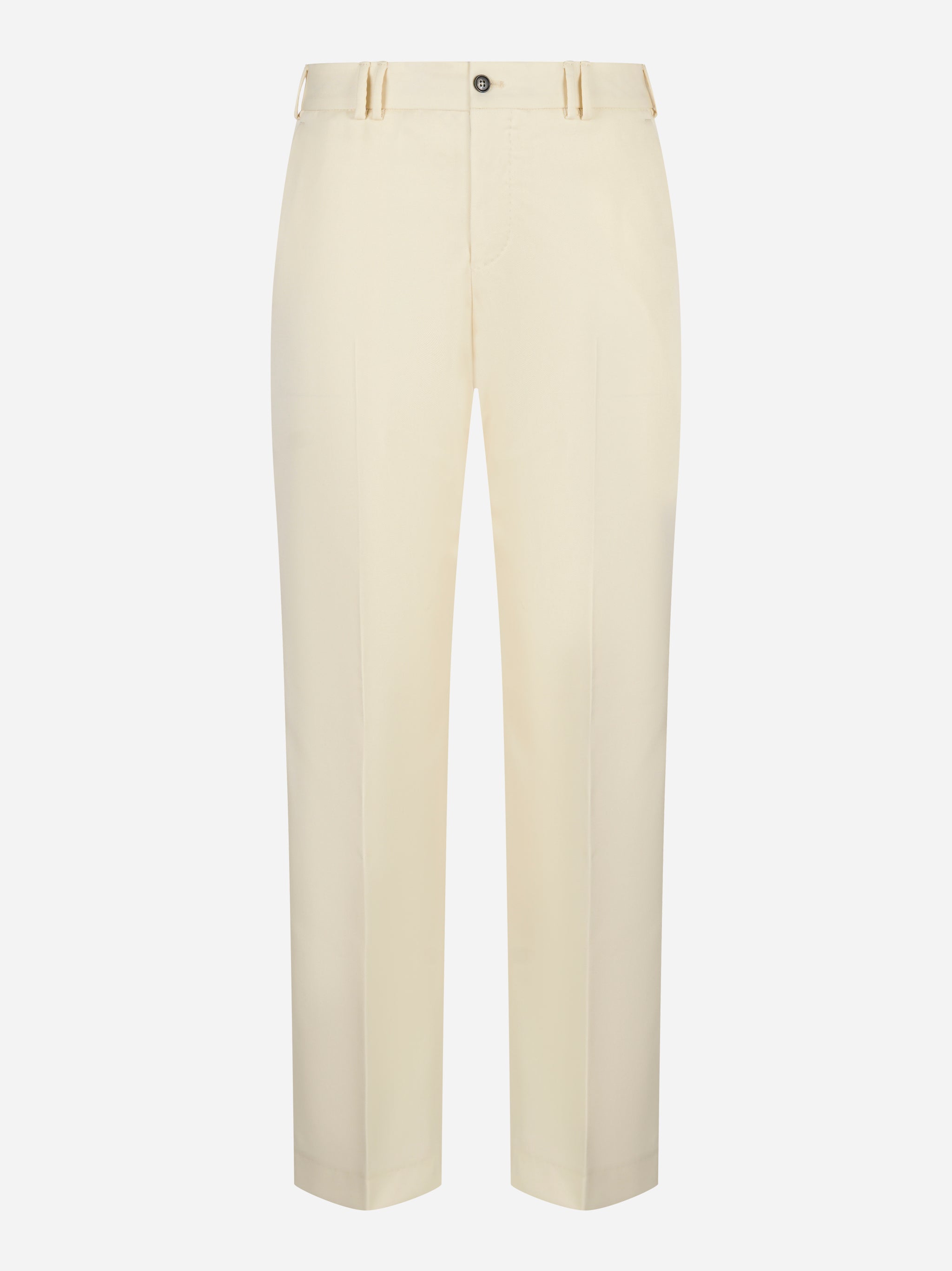 Pantalone PT TORINO Michael in tela di lana panna - fronte