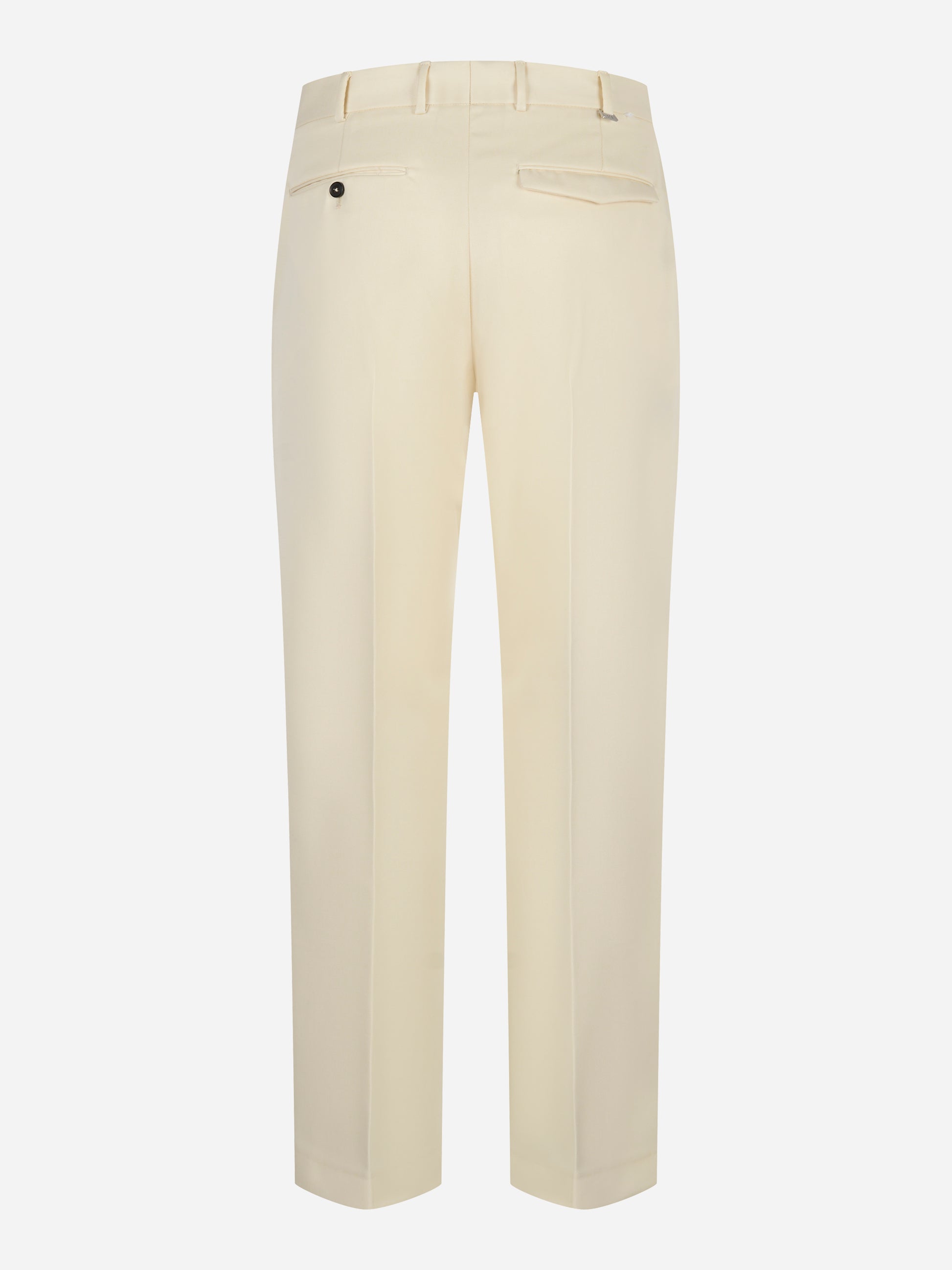 Pantalone PT TORINO Michael in tela di lana panna - retro