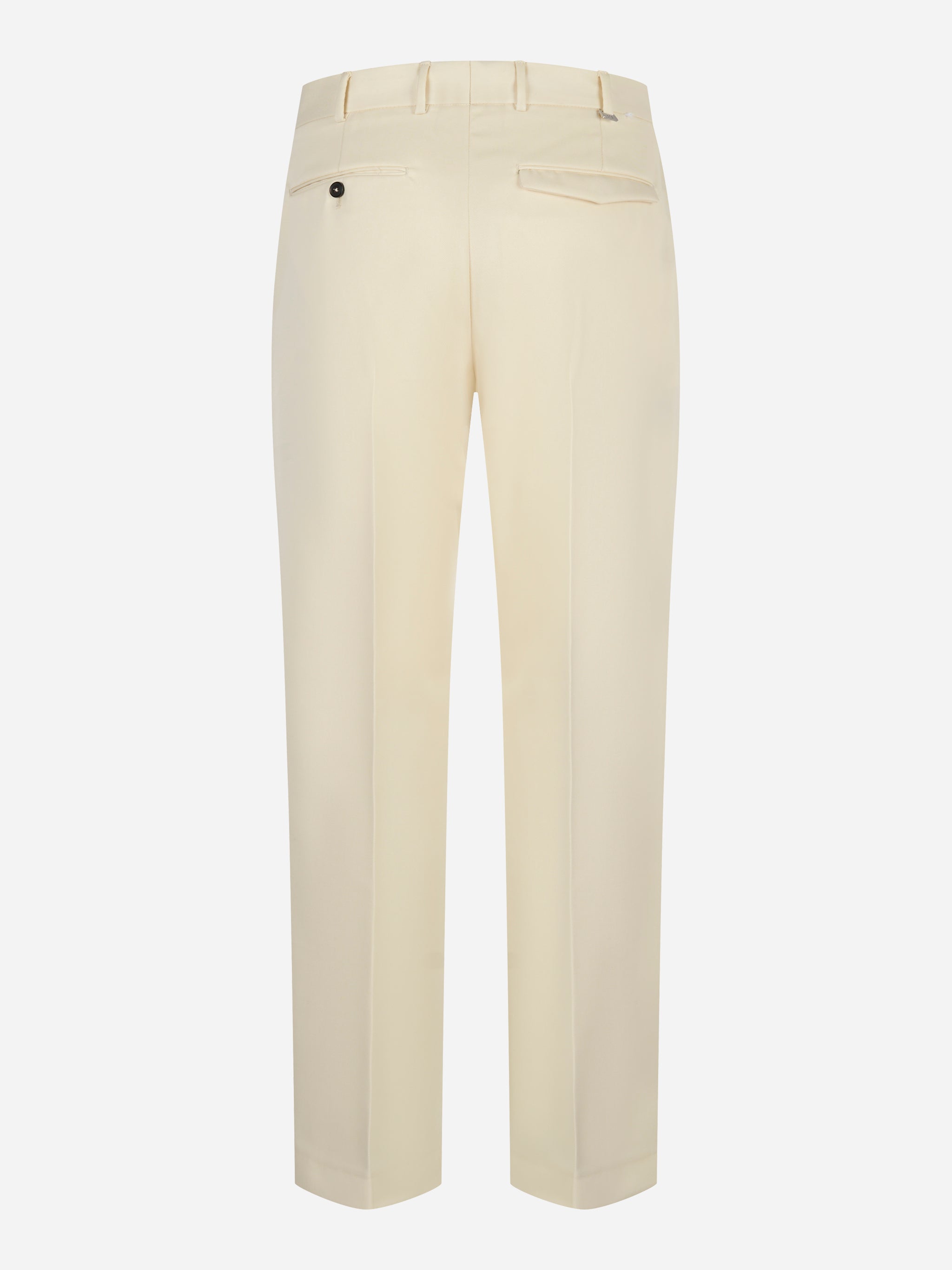 Pantalone PT TORINO Michael in tela di lana panna - retro