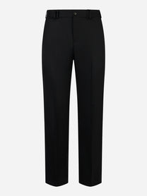 Pantalone PT TORINO modello Michael regular fit in lana nera, vista frontale