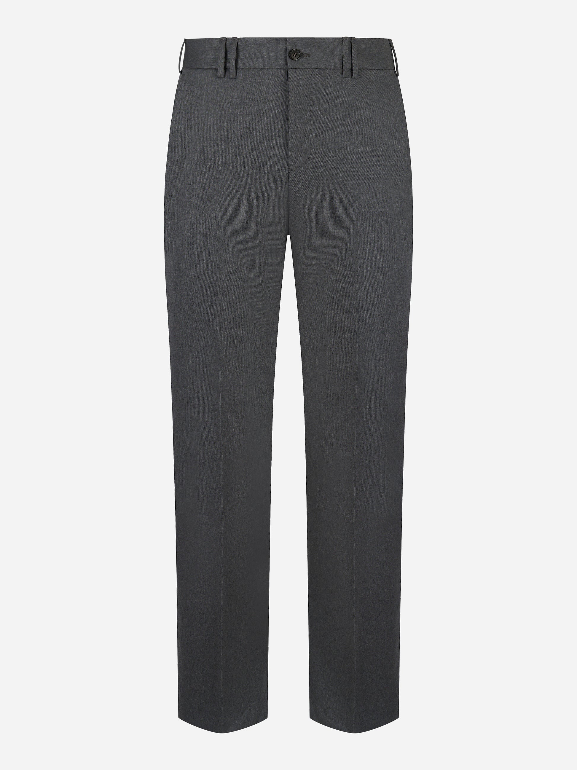 PT TORINO pantalone Michael regular fit grigio in tela di lana - fronte