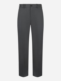 PT TORINO pantalone Michael regular fit grigio in tela di lana - fronte