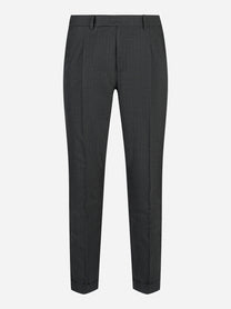 Pantalone PT TORINO Rebel in lana gessata grigia, vista frontale