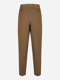 Pantalone PT TORINO wide fit color nocciola, retro