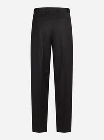 Pantalone Wide in lana vergine testa di moro - vista posteriore