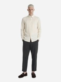 Pantalone loose fit Dandy in lana grigio