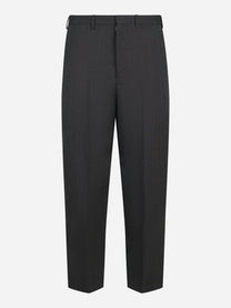 Pantalone loose fit Dandy in lana grigio