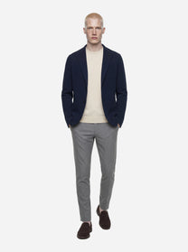 Pantalone skin fit Dieci in lana stretch grigio