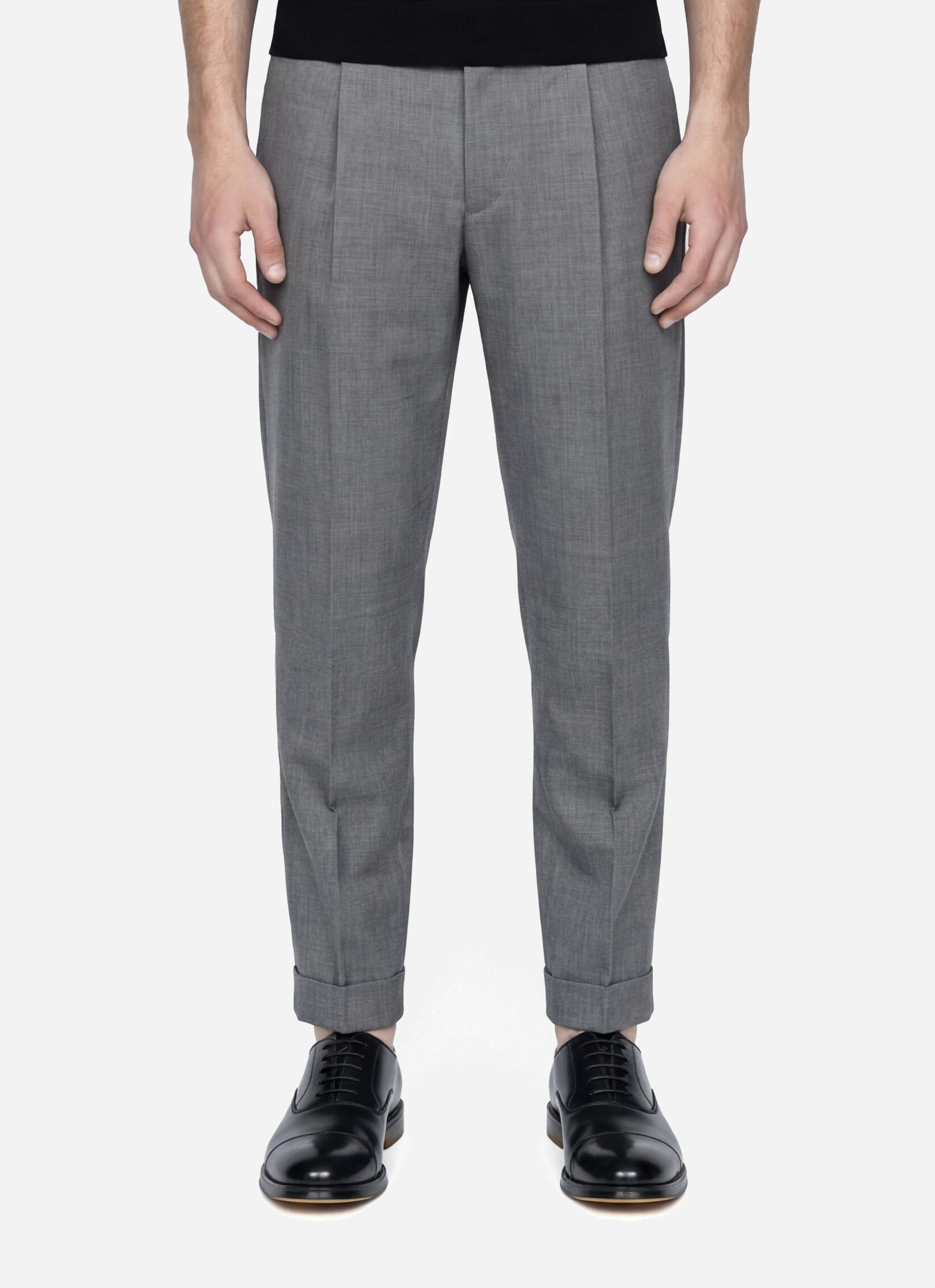 Pantalone Rebel in fresco lana stretch grigio