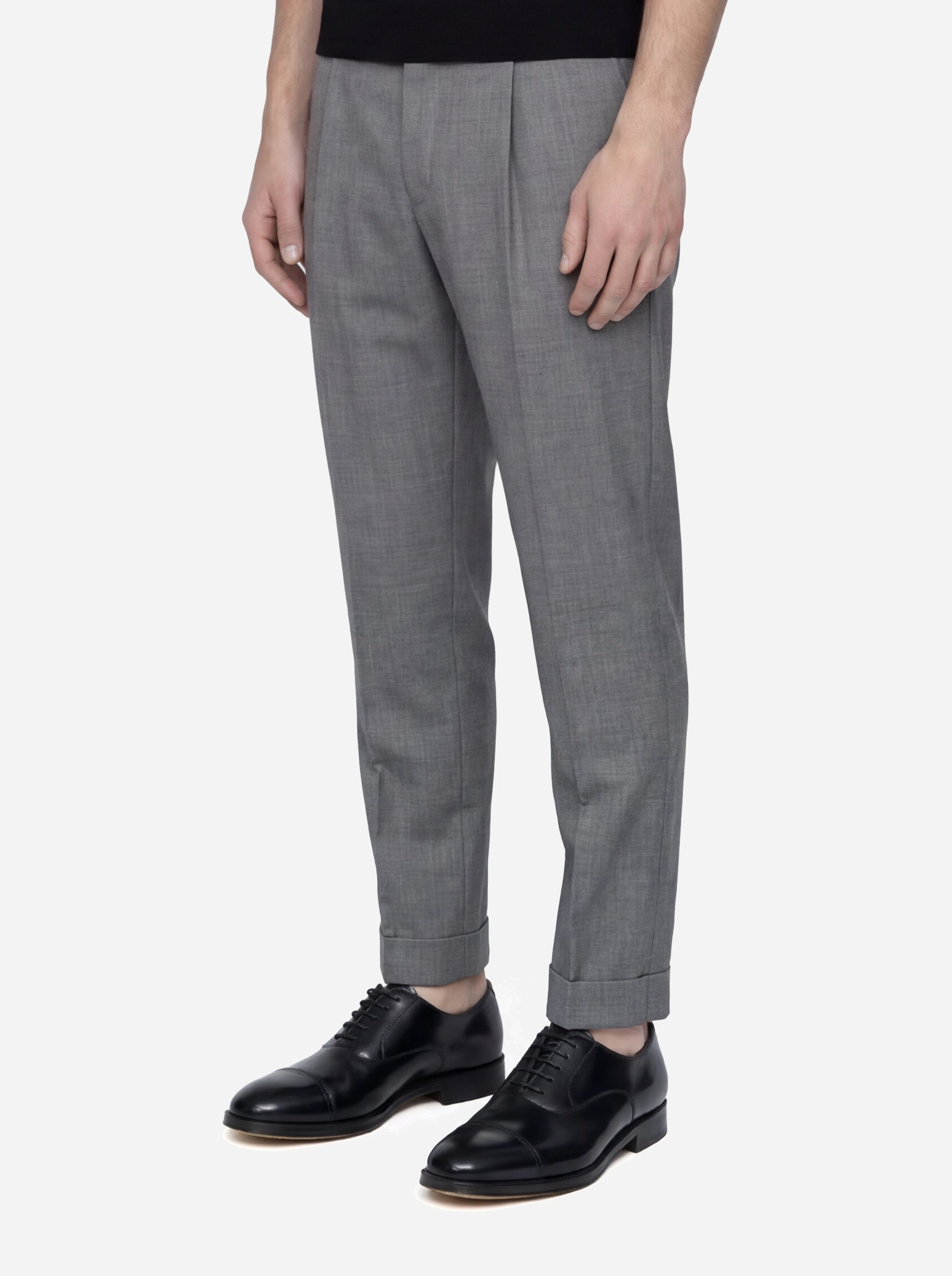 Pantalone Rebel in fresco lana stretch grigio