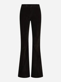 Pantaloni Elsa in velluto a coste marroni - vista frontale