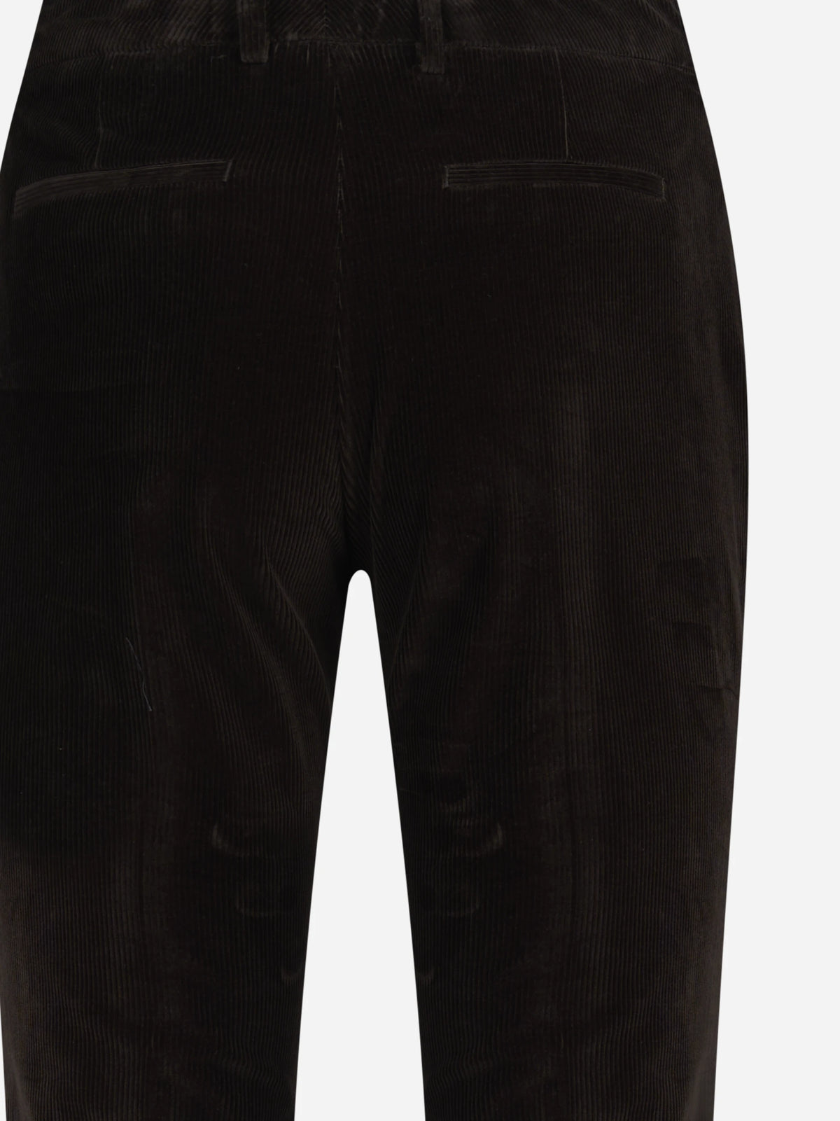 Pantaloni Elsa in velluto a coste marroni - dettaglio del prodotto