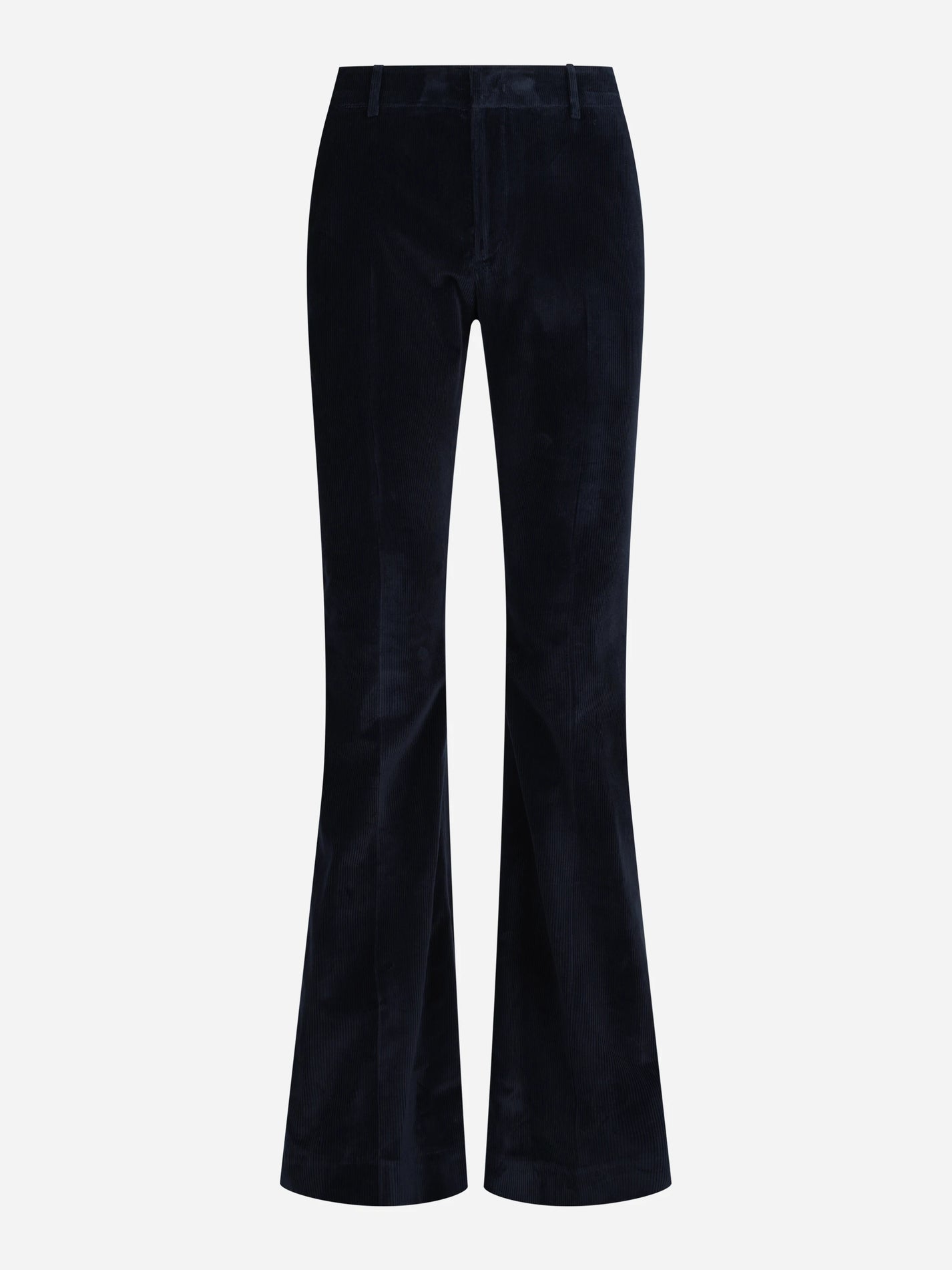 Pantaloni Elsa in velluto a coste blu - vista frontale