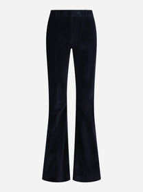 Pantaloni Elsa in velluto a coste blu - vista frontale
