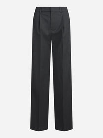 Pantaloni Lola in misto lana stretch grigi - vista frontale