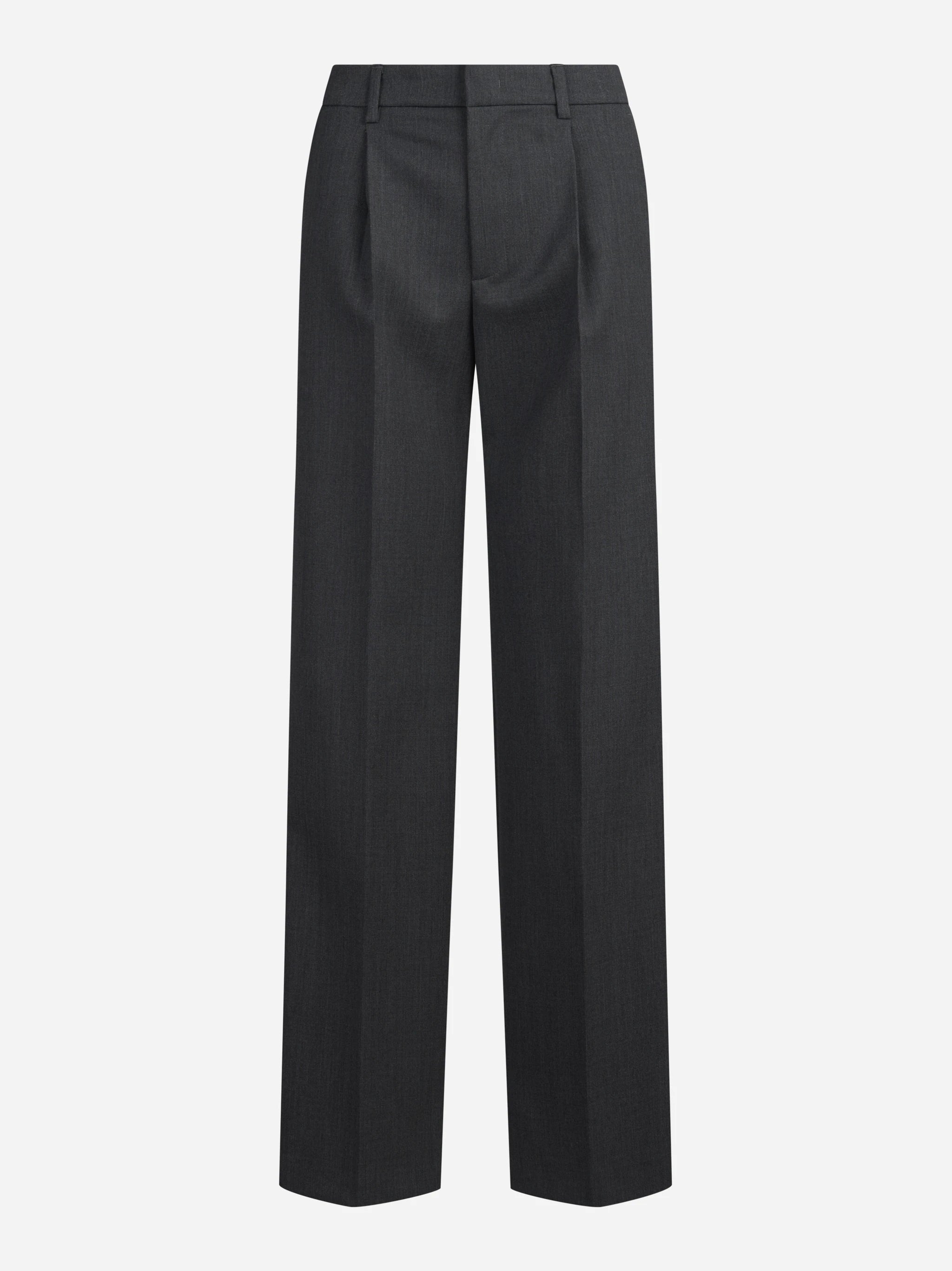 Pantaloni Lola in misto lana stretch grigi - vista frontale