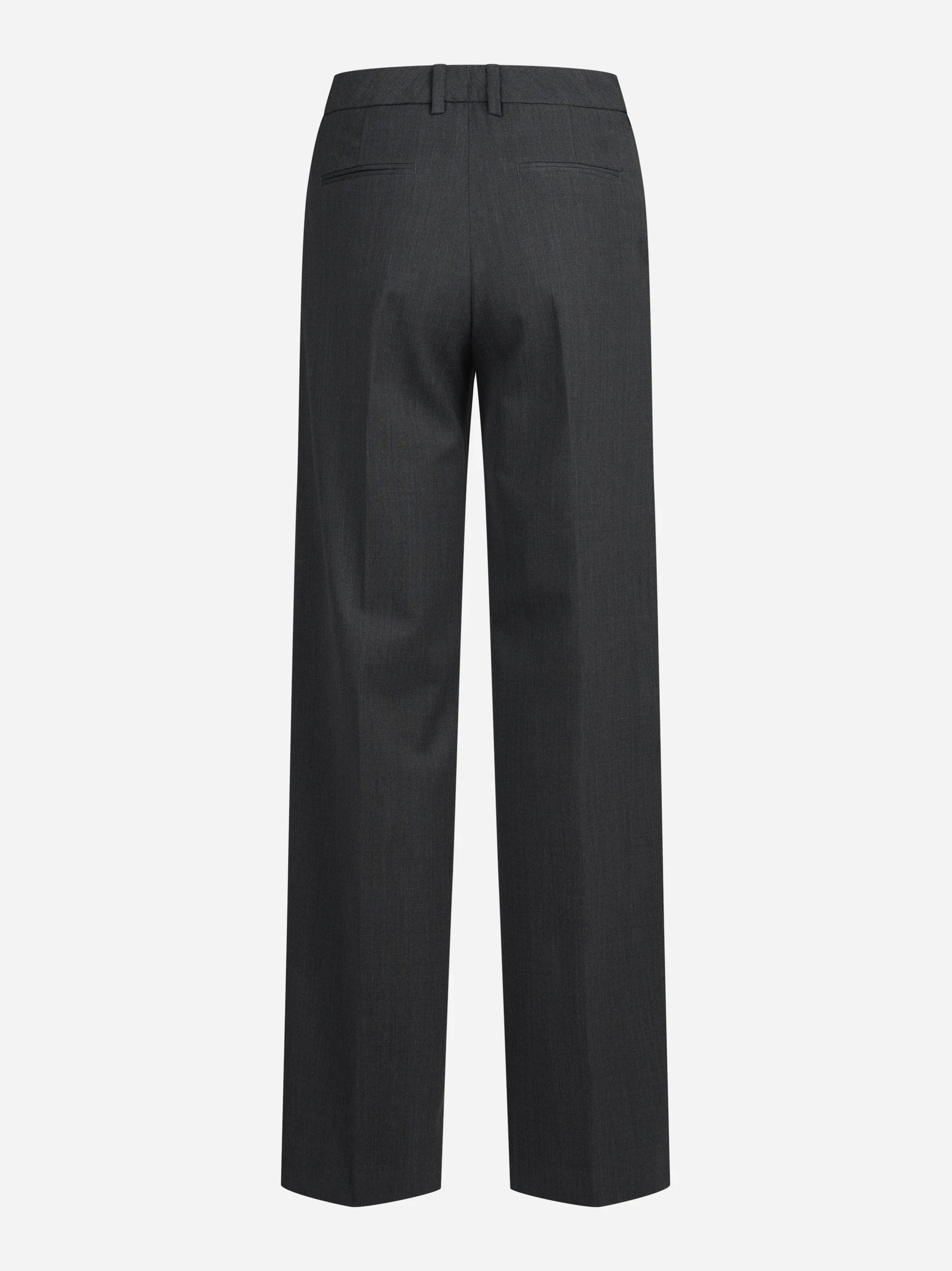 Pantaloni Lola in misto lana stretch grigi - vista posteriore