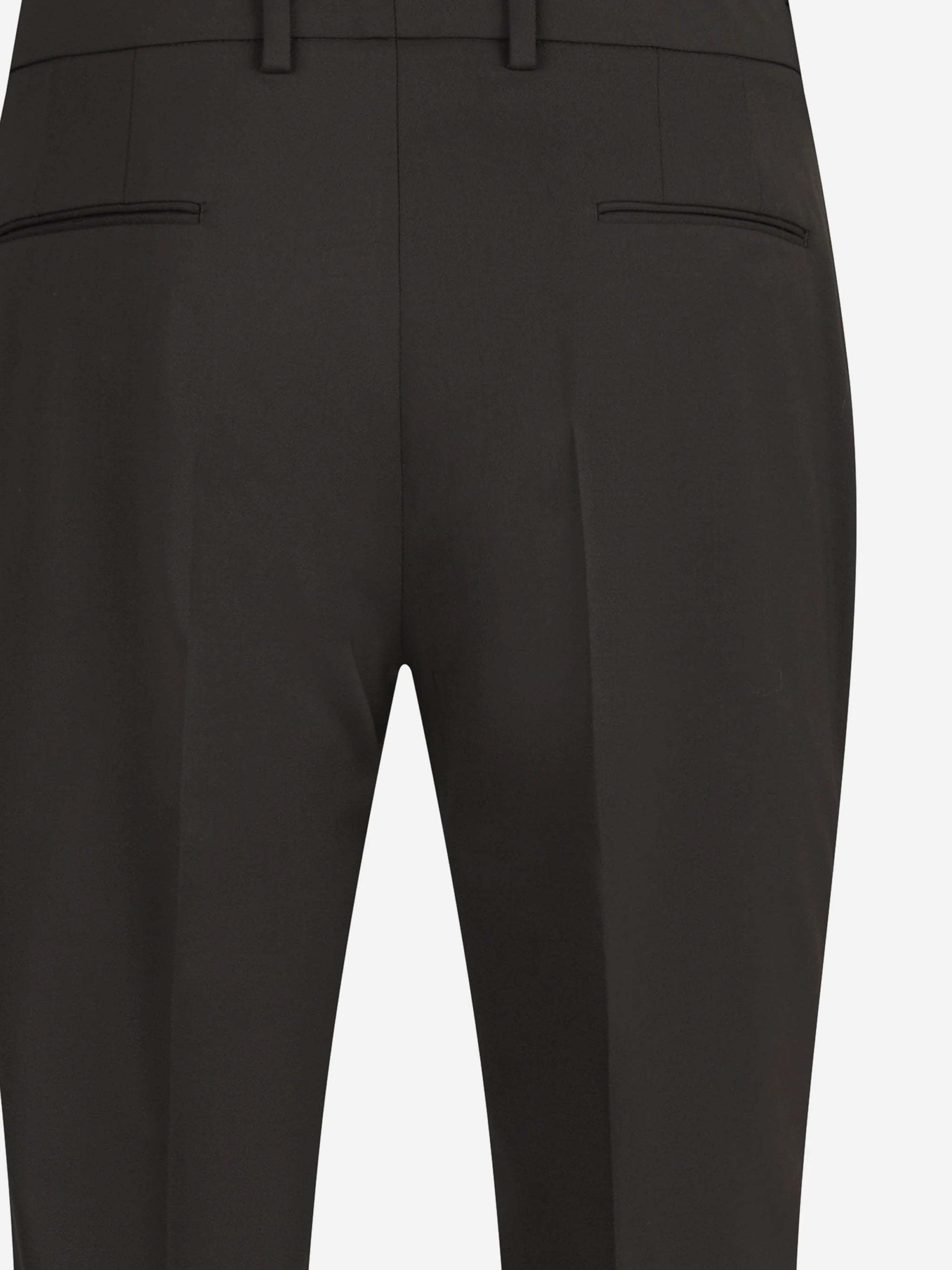 Pantaloni New York in lana stretch marroni - dettaglio del prodotto