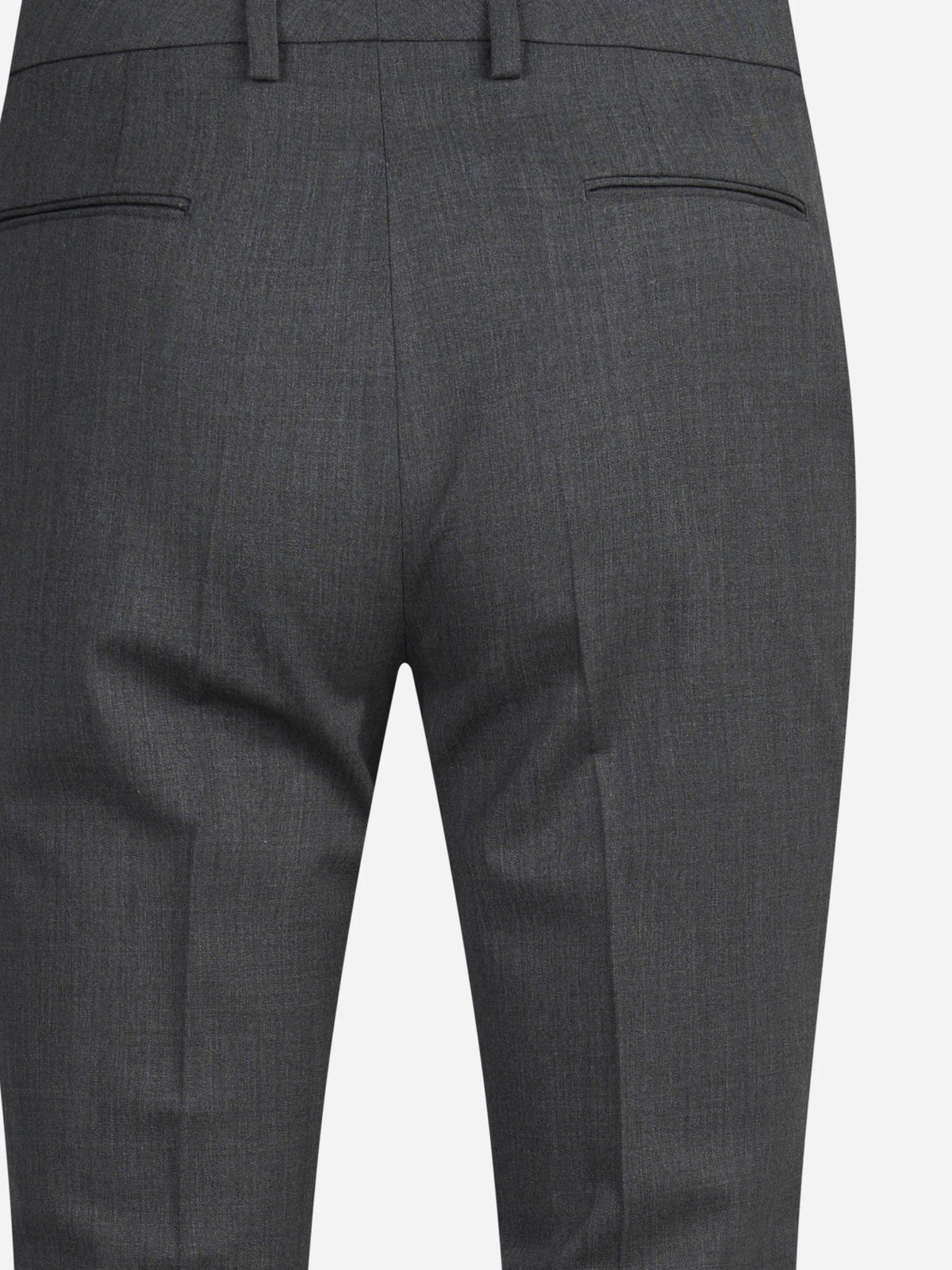 Pantaloni New York in lana vergine stretch grigi - dettaglio del prodotto