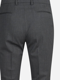 Pantaloni New York in lana vergine stretch grigi - dettaglio del prodotto