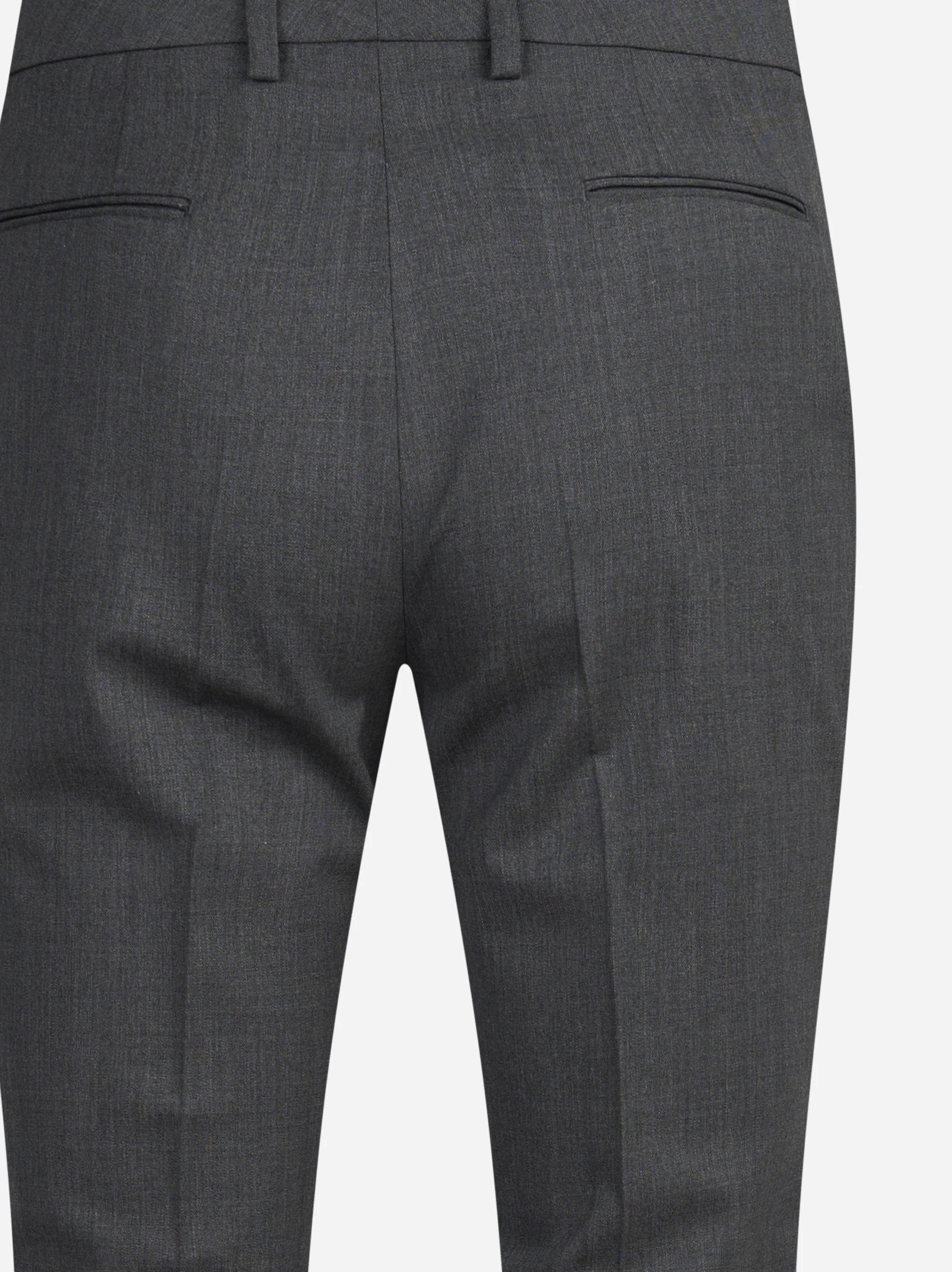 Pantaloni New York in lana vergine stretch grigi - dettaglio del prodotto