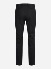Pantaloni New York in lana vergine stretch neri - vista posteriore