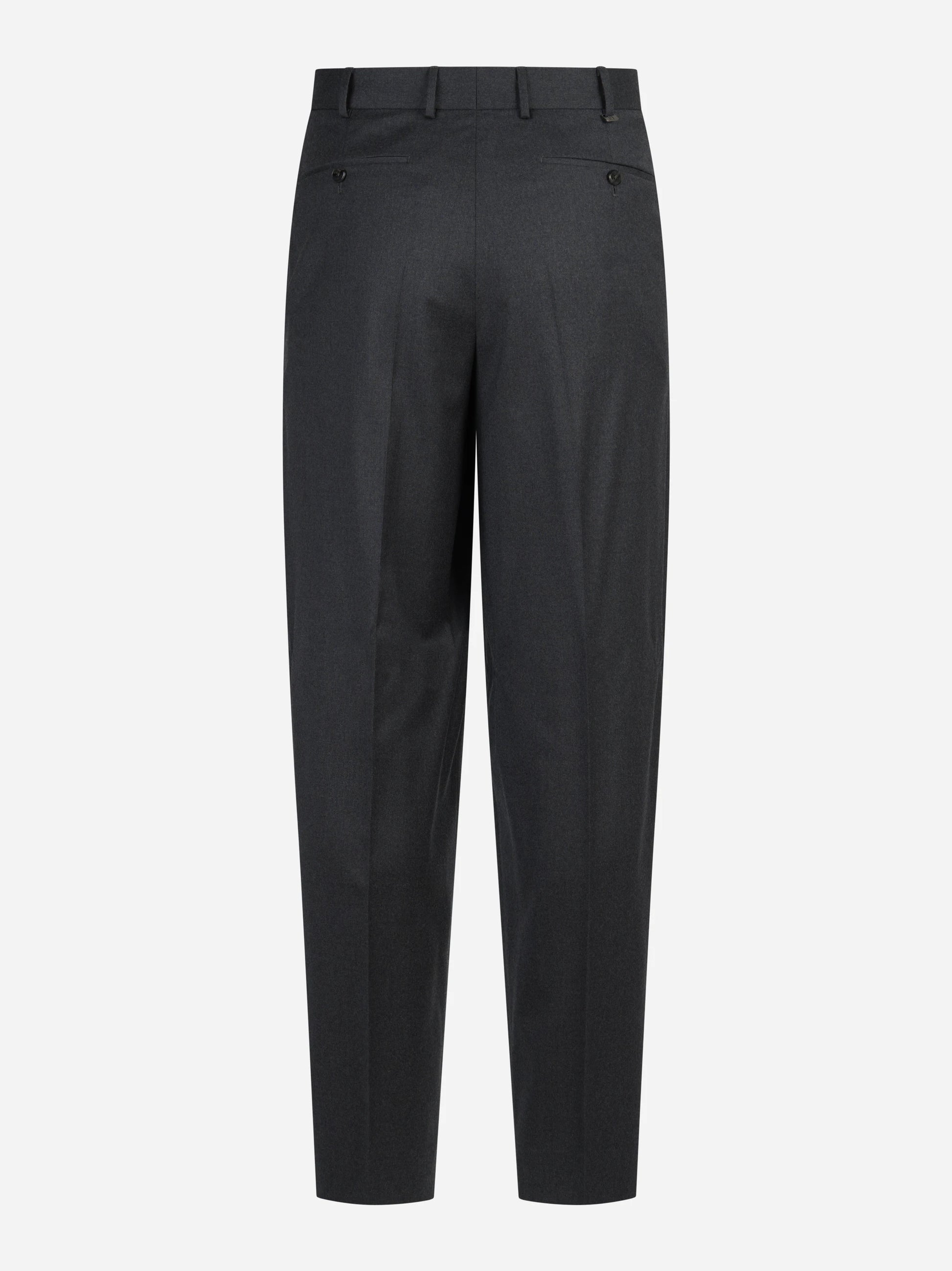 Pantalone doppia pince Wide grigio - vista posteriore