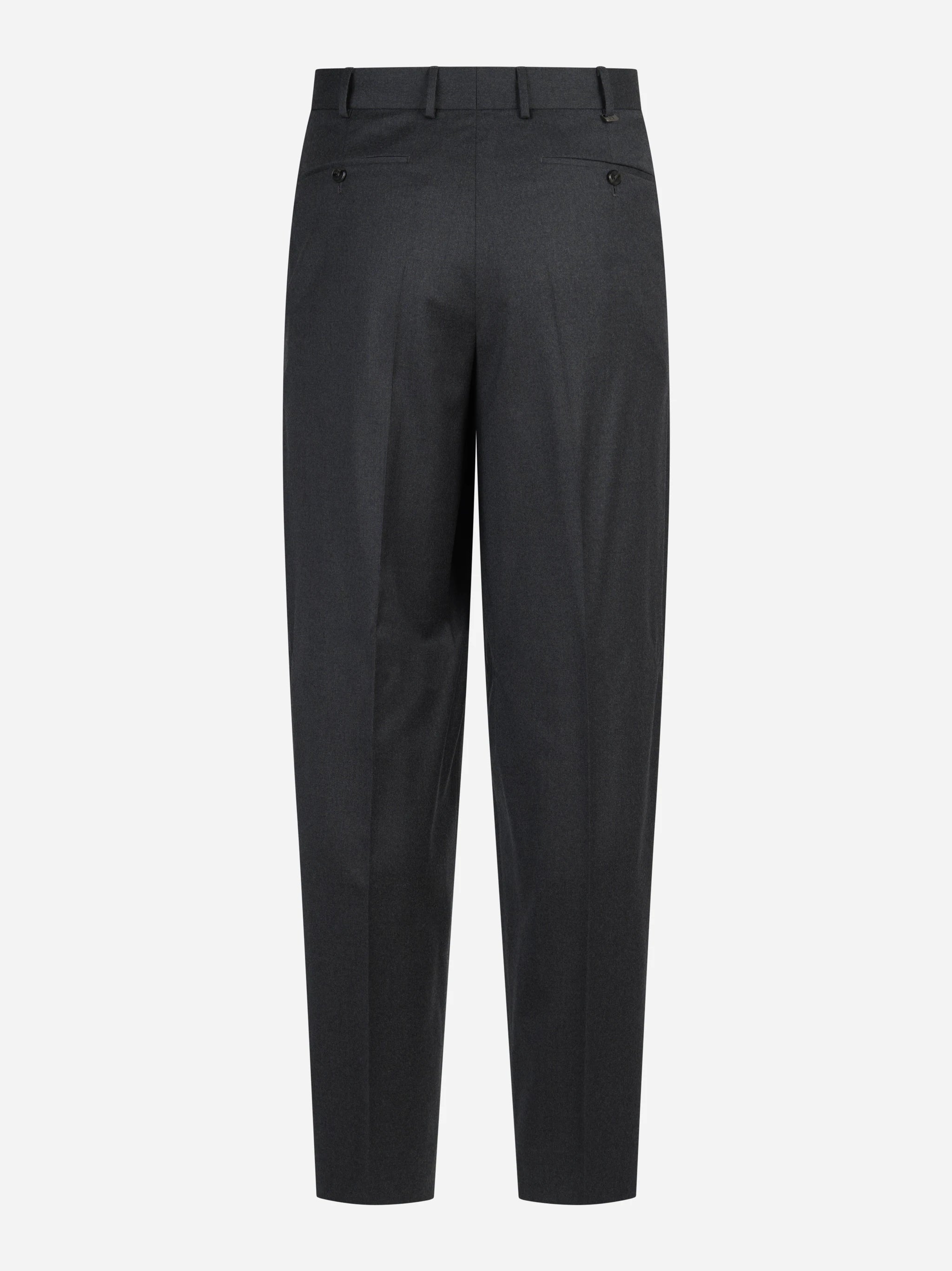 Pantalone doppia pince Wide grigio - vista posteriore